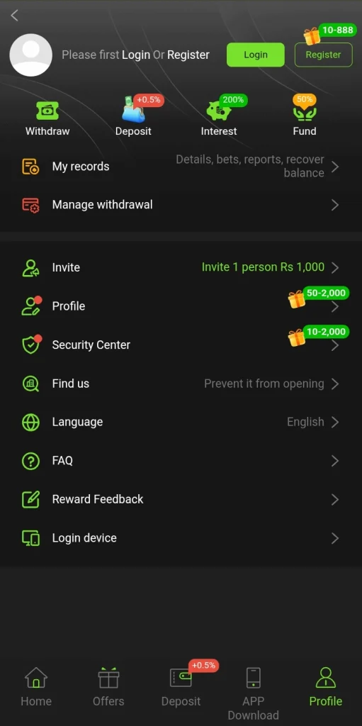Q98 Deposit & Withdraw